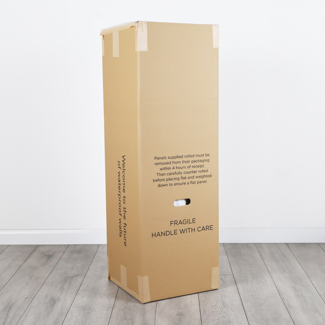 Light Grey Chevron Wall Panel