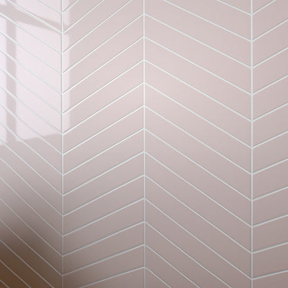 Pastel Pink Chevron Wall Panel