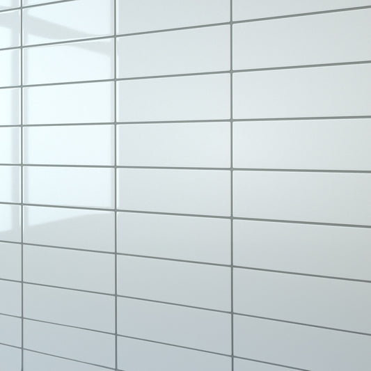 White Large Linear Wall Panel