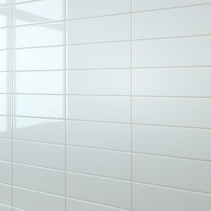 White Large Linear Wall Panel