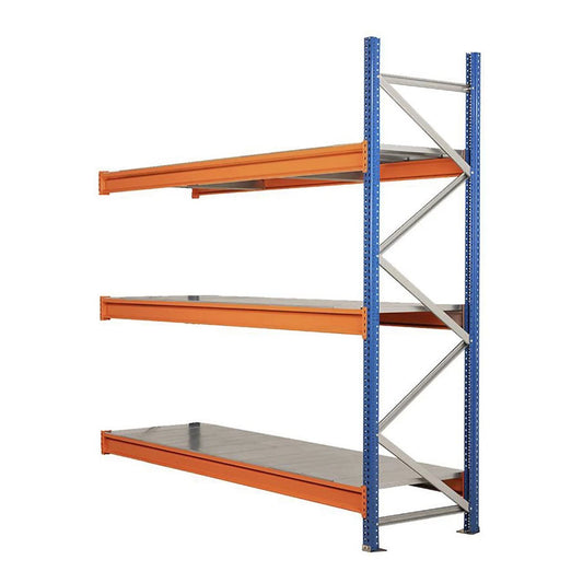 Longspan Warehouse Racking -1 Add On Bay - 3 Galvanised Steel Shelves Per Bay