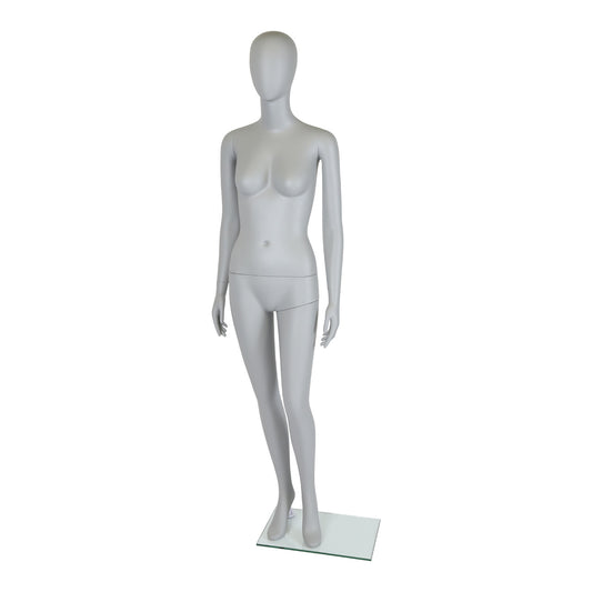 Mode Faceless Mannequin - Female - Matt Grey - Eco-Friendly Plastic