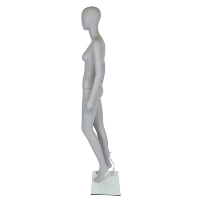 Mode Faceless Mannequin - Female - Matt Grey - Eco-Friendly Plastic