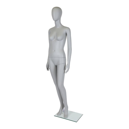 Mode Faceless Mannequin - Female - Matt Grey - Eco-Friendly Plastic