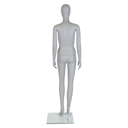 Mode Faceless Mannequin - Female - Matt Grey - Eco-Friendly Plastic