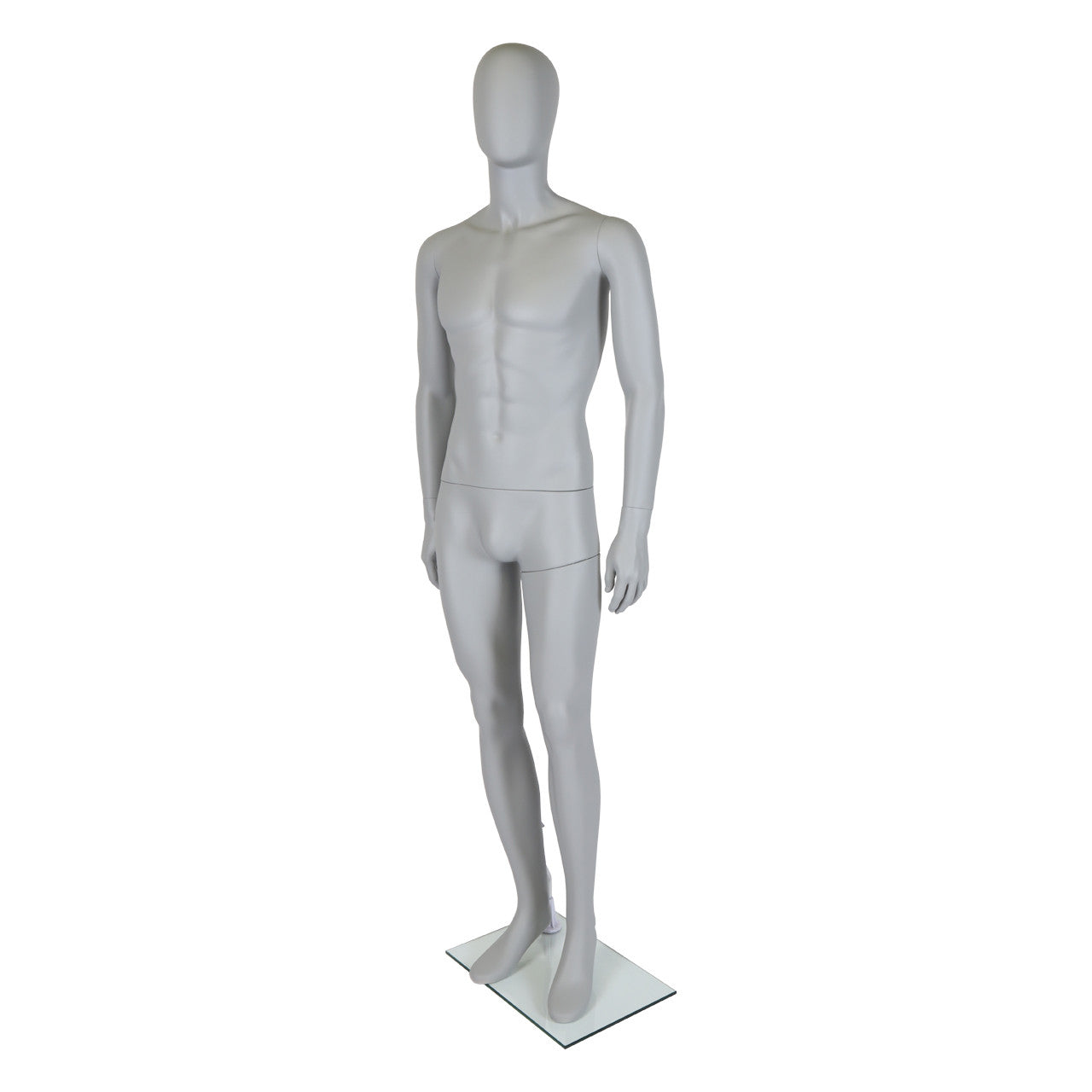 Mode Faceless Mannequin - Male - Matt Grey - Eco-Friendly Plastic