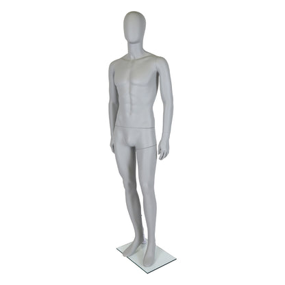 Mode Faceless Mannequin - Male - Matt Grey - Eco-Friendly Plastic