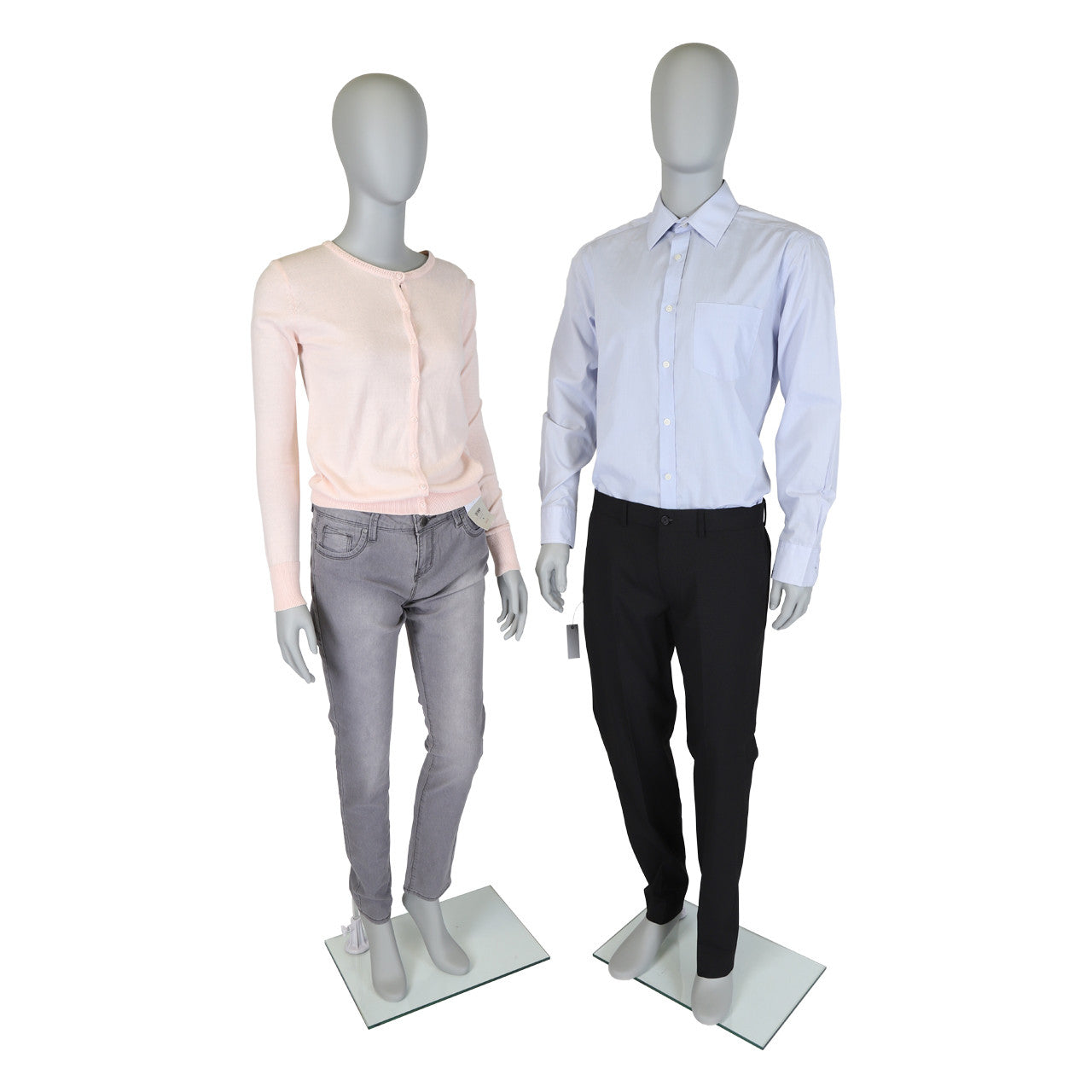 Mode Faceless Mannequin - Male - Matt Grey - Eco-Friendly Plastic