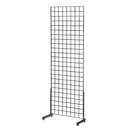 Black 6ft Grid Mesh Single Sided Stand