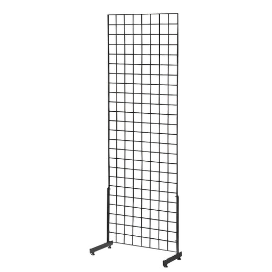 Black 6ft Grid Mesh Single Sided Stand