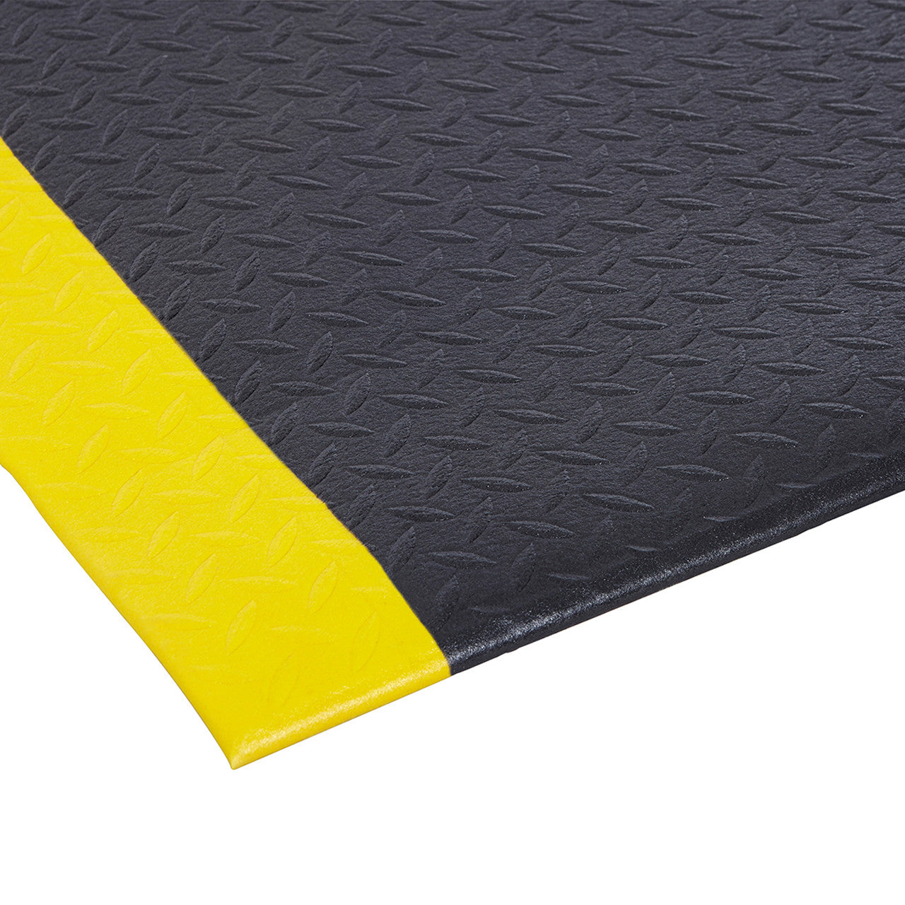 Anti-Fatigue Fire-Resistant Safety Mat - Black & Yellow