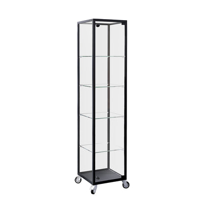 Eclipse Aluminium Full Glass Display Tower Showcase