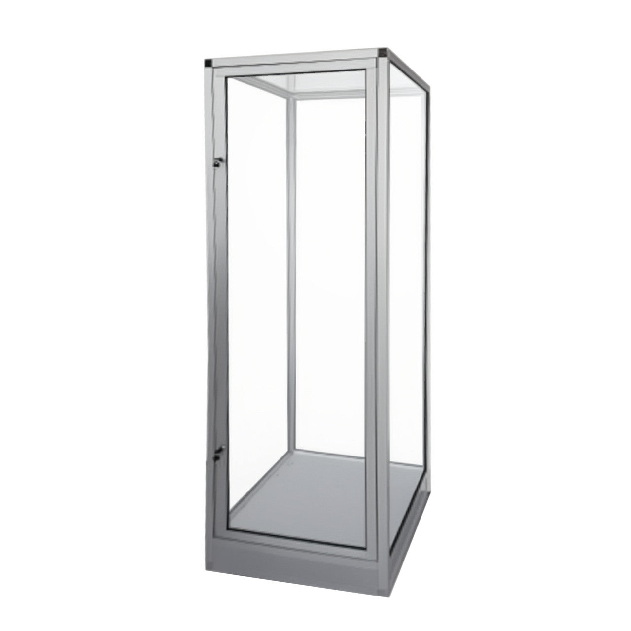 Single Glass Mannequin Display Case with Glass Top