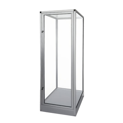 Single Glass Mannequin Display Case with Glass Top