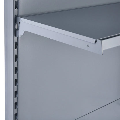 Silver Shelf And Brackets for Retail Shelving Units - Choice of Sizes