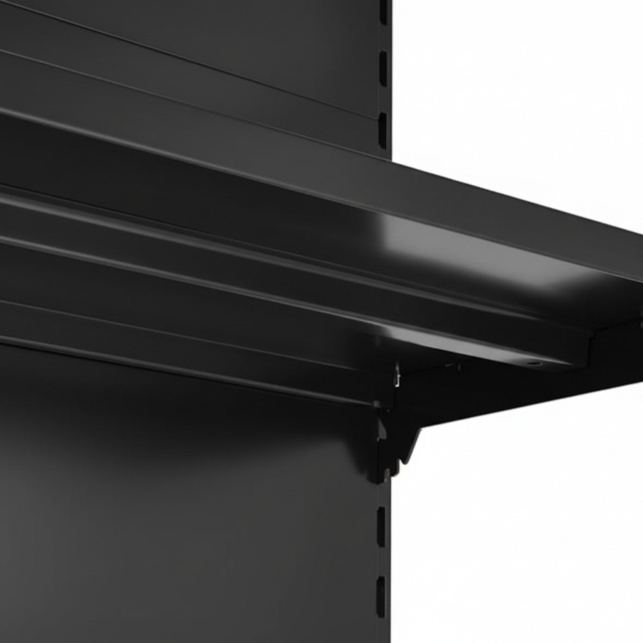 Black Shelf for Retail Shelving Units (No Brackets) - Choice of Sizes