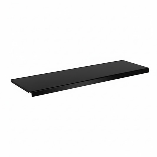 Black Shelf for Retail Shelving Units (No Brackets) - Choice of Sizes