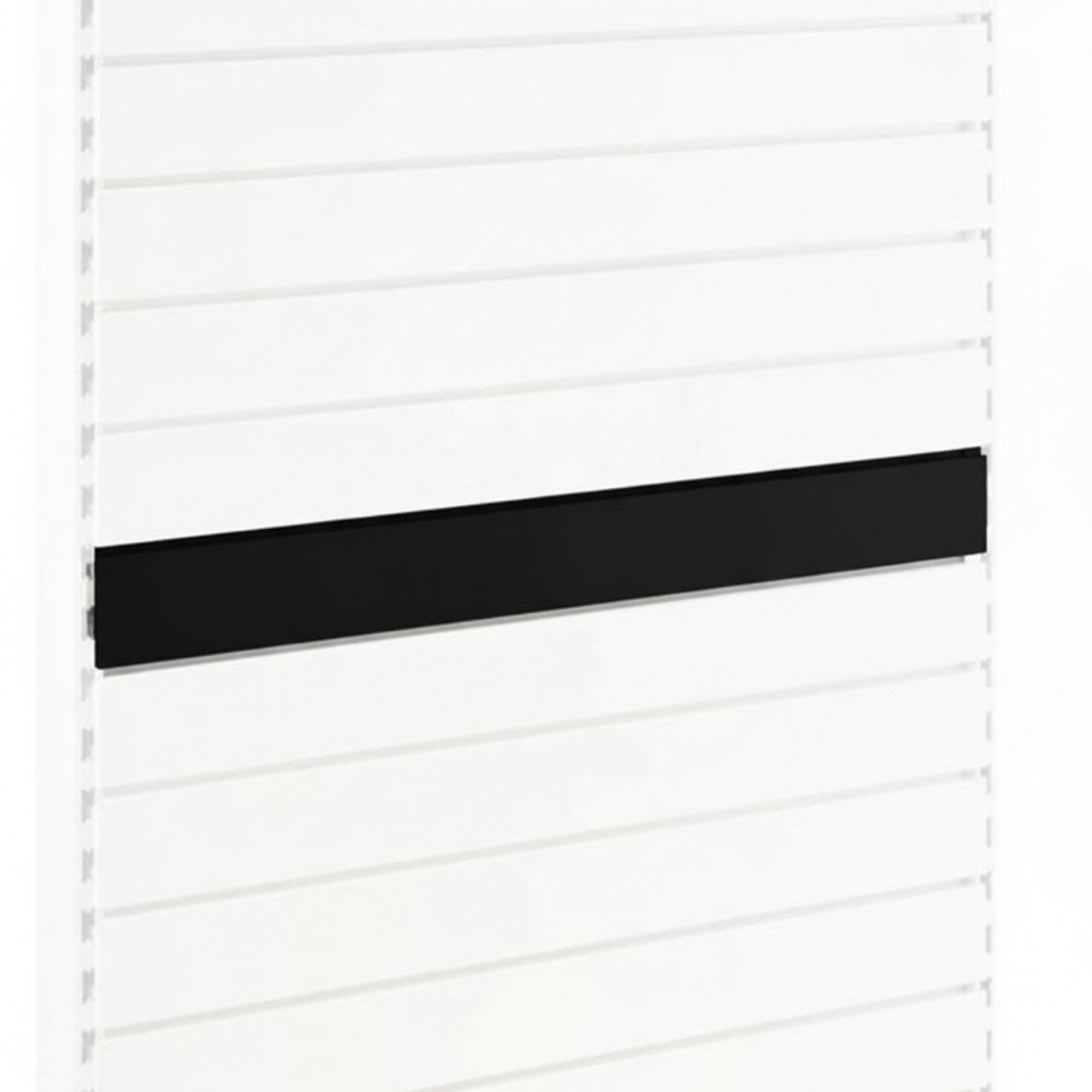 Black Slatwall Back Panel for Retail Shelving Units - H100mm