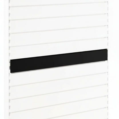 Black Slatwall Back Panel for Retail Shelving Units - H100mm