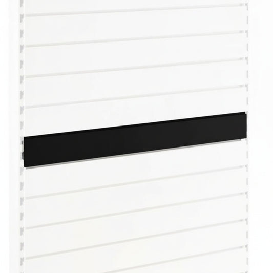 Black Slatwall Back Panel for Retail Shelving Units - H100mm