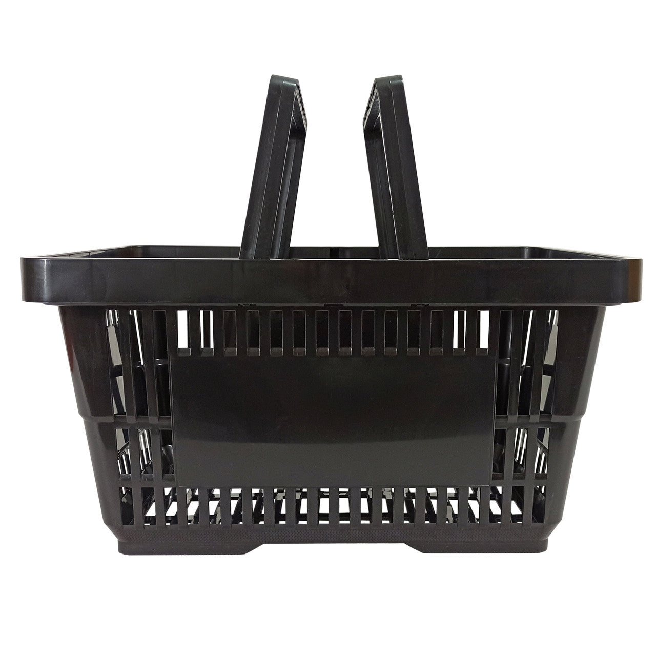 Black Plastic Shopping Basket - 22L