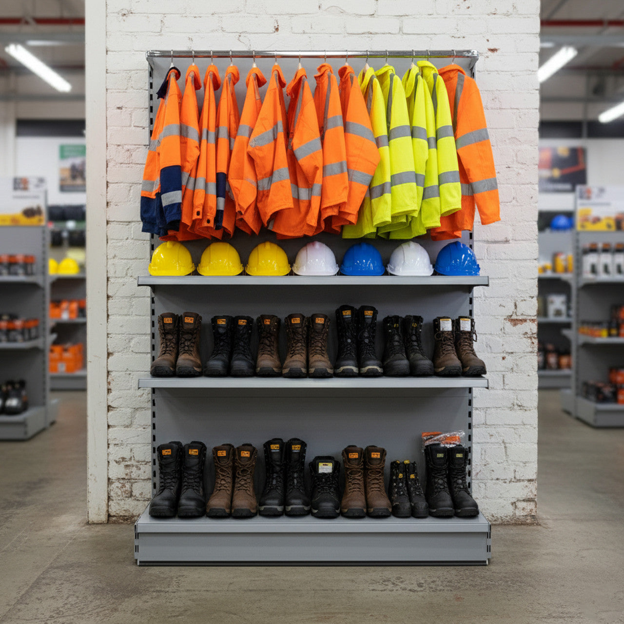 Chrome Garment D Rail for Retail Shelving