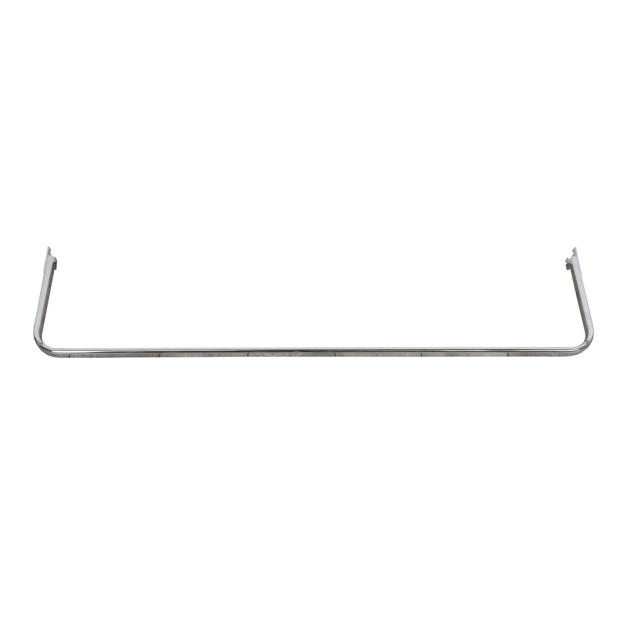 Chrome Garment D Rail for Retail Shelving