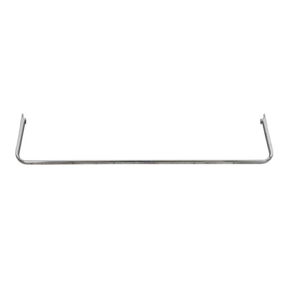 Chrome Garment D Rail for Retail Shelving