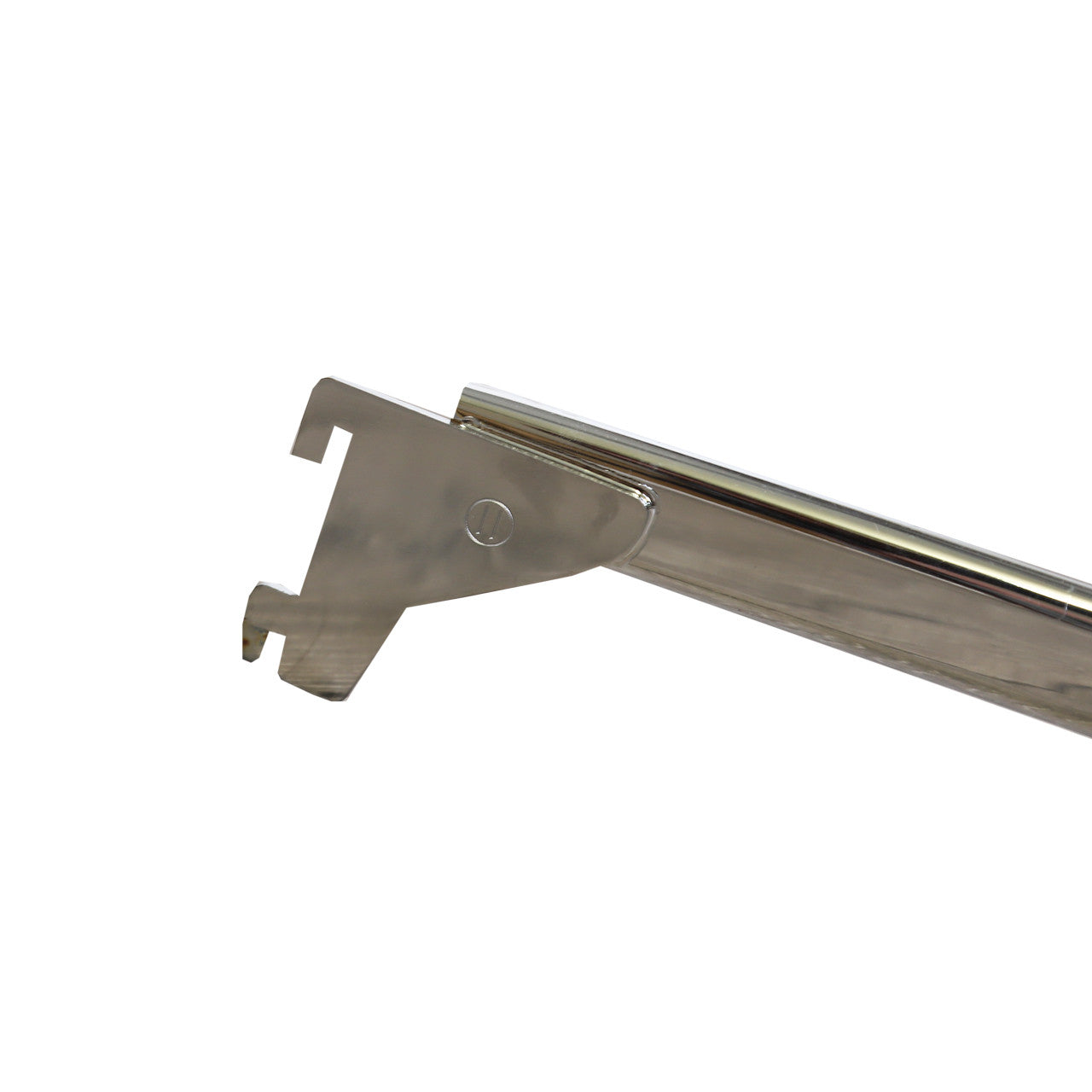 Chrome Garment D Rail for Retail Shelving