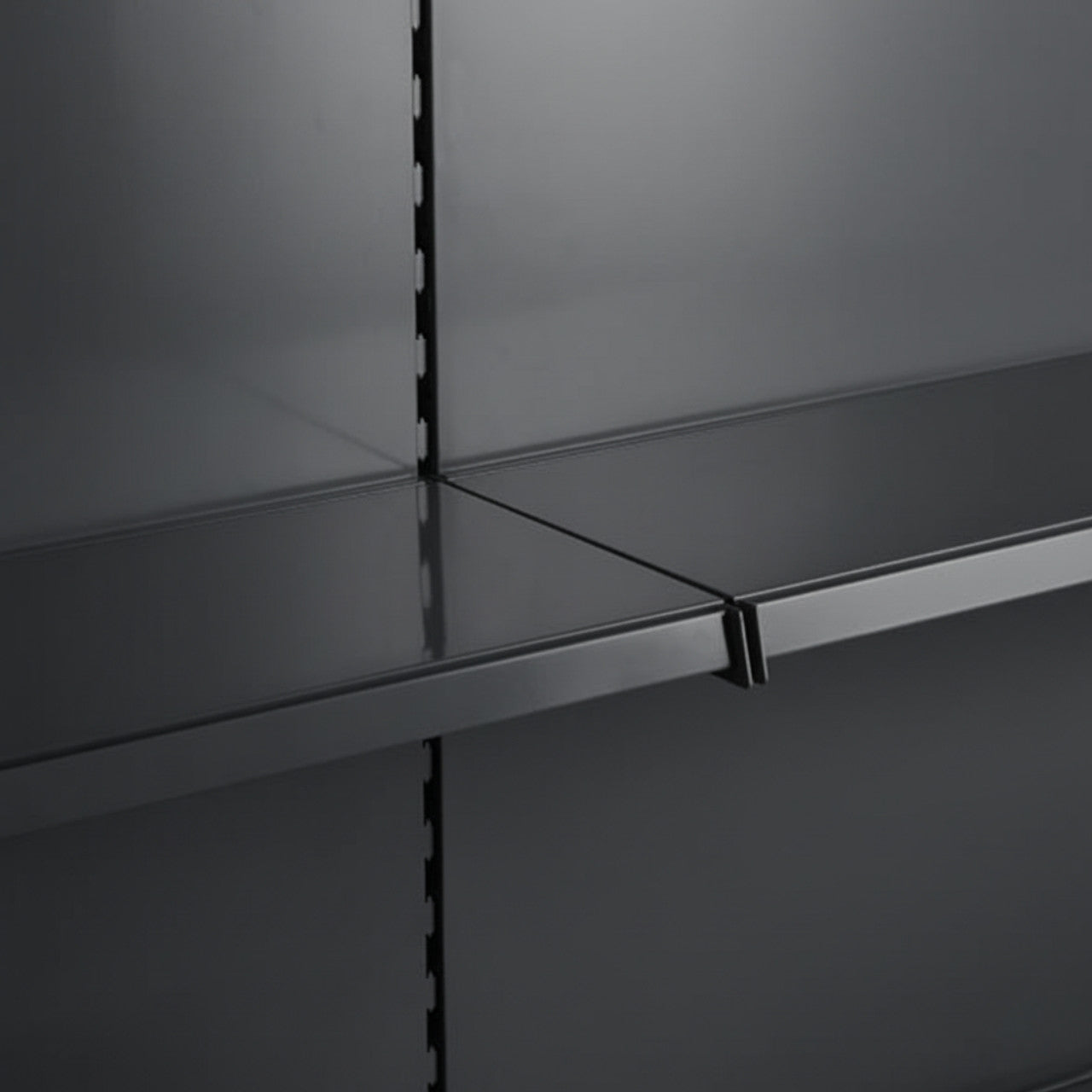 Dark Grey Plain Back Panel for Retail Shelving Units