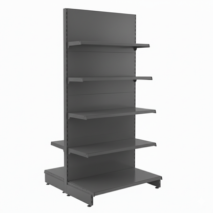 Dark Grey Base Leg for Retail Shelving Units - H160mm