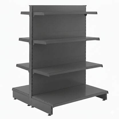 Dark Grey Base Leg for Retail Shelving Units - H160mm