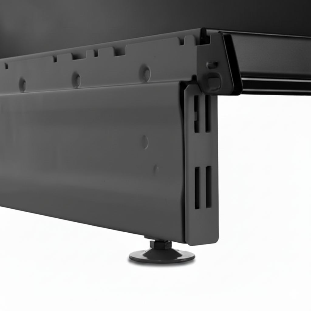 Dark Grey Base Leg for Retail Shelving Units - H160mm