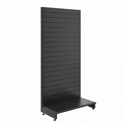 Dark Grey Slatwall Back Panel for Retail Shelving Units - H100mm