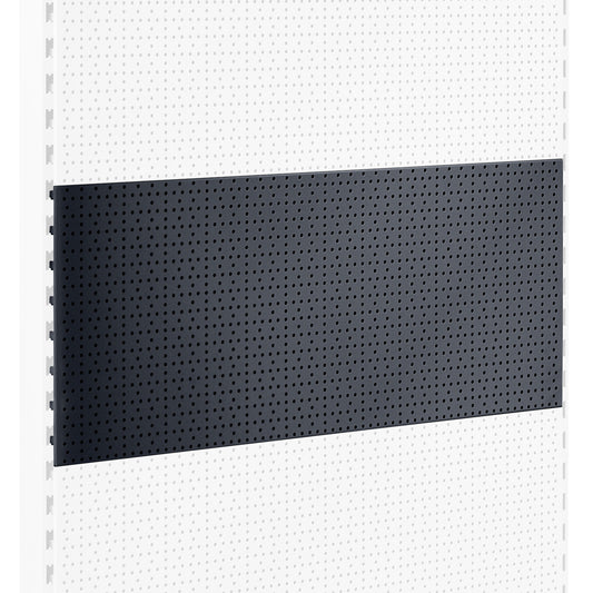 Dark Grey Perforated Back Panel for Retail Shelving Units - H400mm