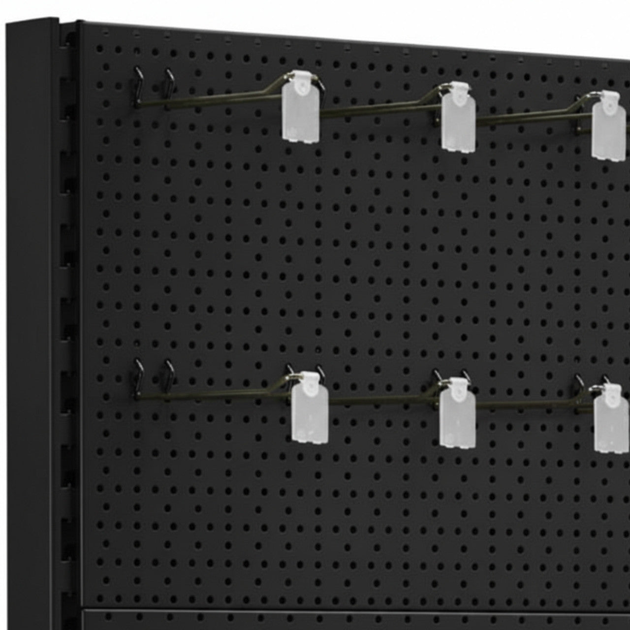 Dark Grey Perforated Back Panel for Retail Shelving Units - H400mm