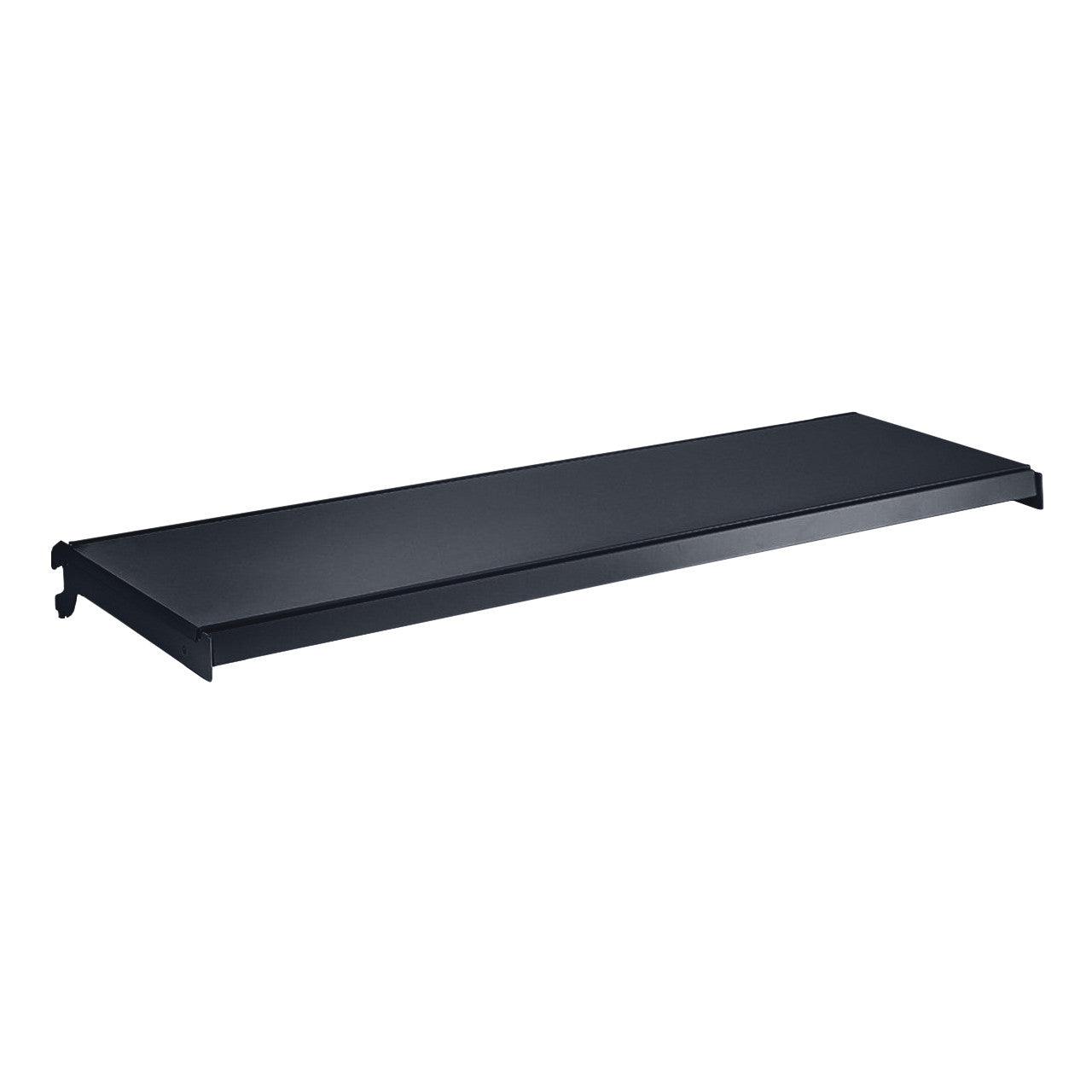 Dark Grey Retail Gondola Shelving - 2 Bays - 1400mm High With 470mm Base Shelf