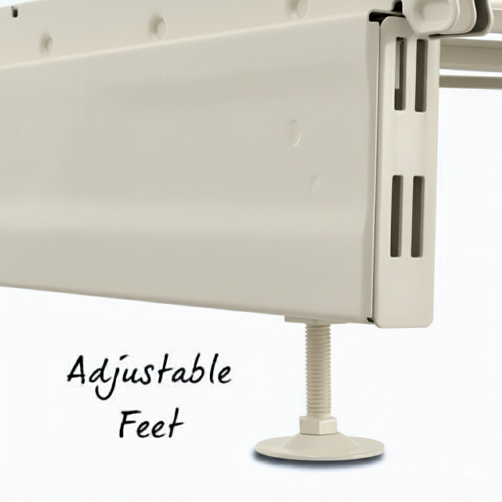 Trade & Exhibition Stand - Jura White Retail Shelving Wall Unit - Perforated Back Panels with 32 Hooks - H2100mm
