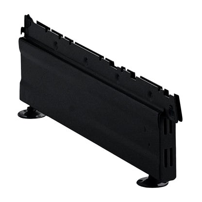 Trade & Exhibition Stand - Black Retail Shelving Wall Unit - Perforated Back Panels with 32 Hooks - H2100mm