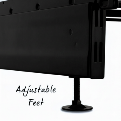 Trade & Exhibition Stand - Black Retail Shelving Wall Unit - Perforated Back Panels with 32 Hooks - H2100mm