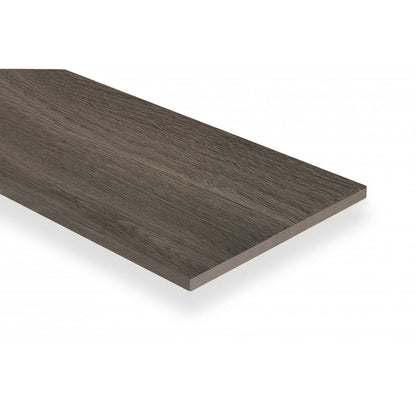 Black & Eternity Oak Twin Slot Shelving Kit - H430mm - 2 Shelves