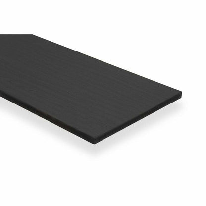 Black Twin Slot Shelving Kit - H1000 x W1200mm, 3 Uprights & 3 Wooden Shelves