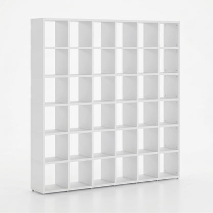 White Cube Bookshelf Display Unit - 6 x 6