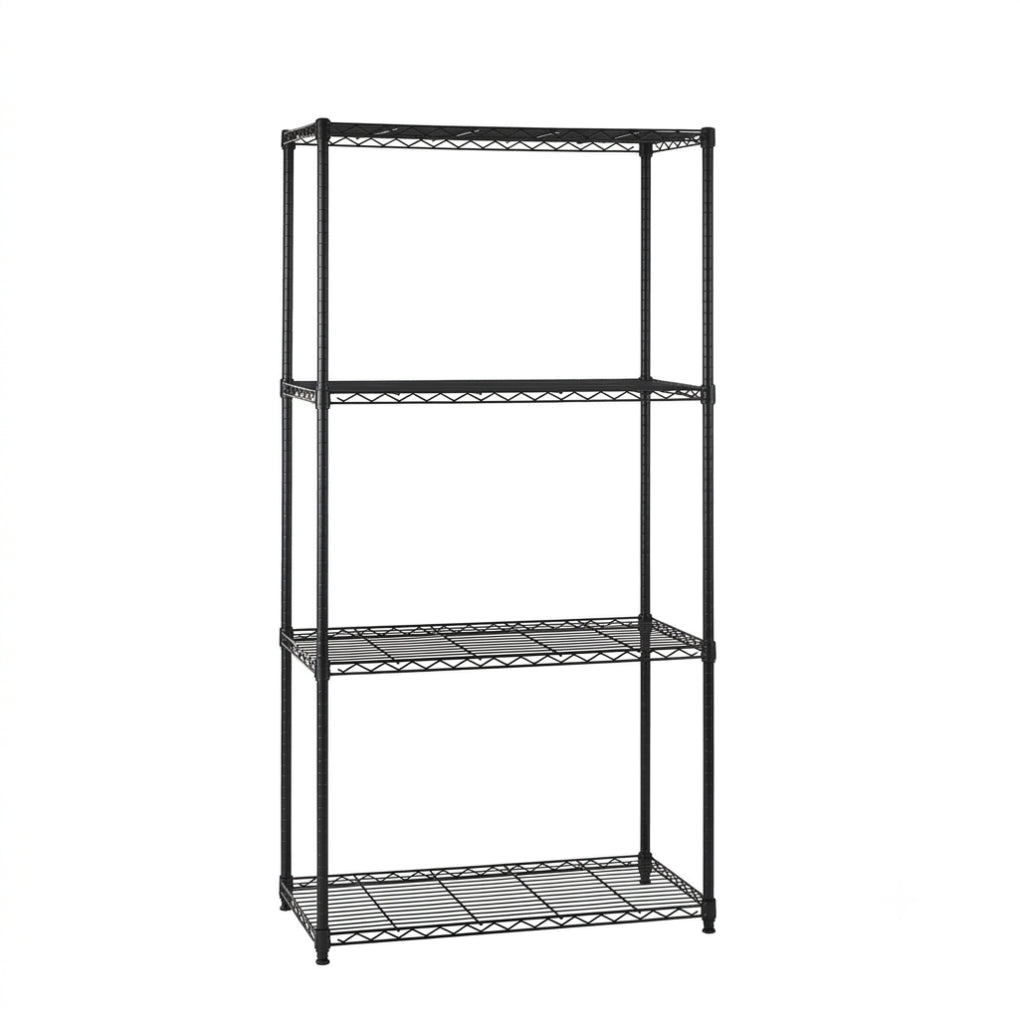 Upright Posts for Black Wire Shelving - 25mm Diameter - Set of 4