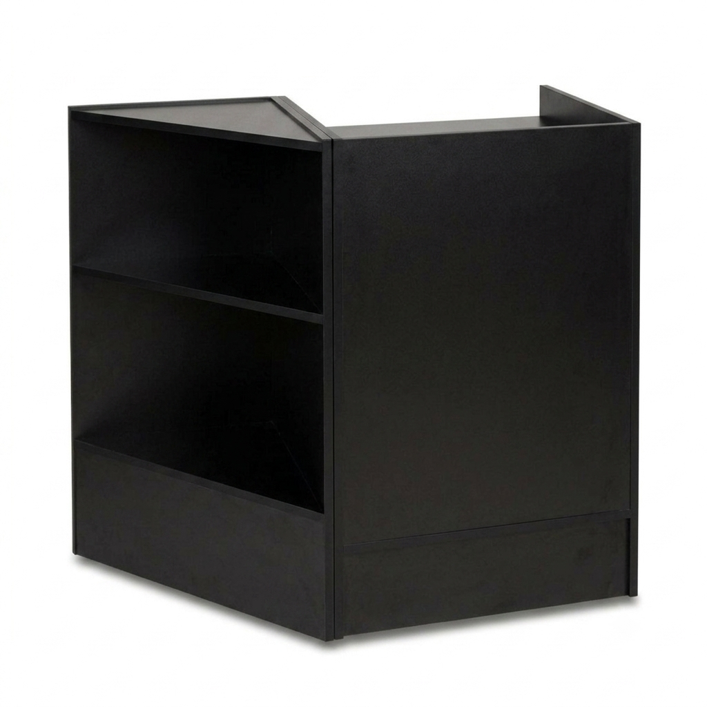 Black Shop Corner Counter and Till Unit Bundle - Silhouette Range