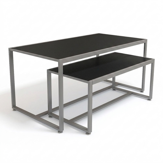 Black Nesting Tables - 2-piece - Silhouette Range