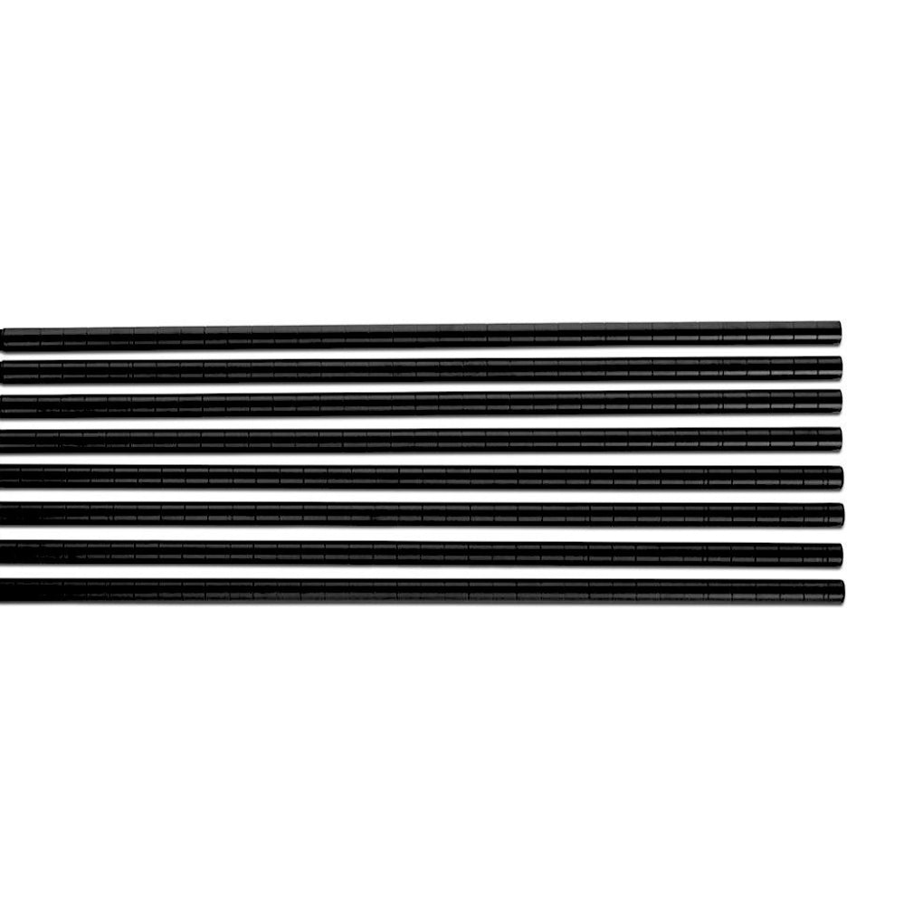Upright Posts for Black Wire Shelving - 25mm Diameter - Set of 4