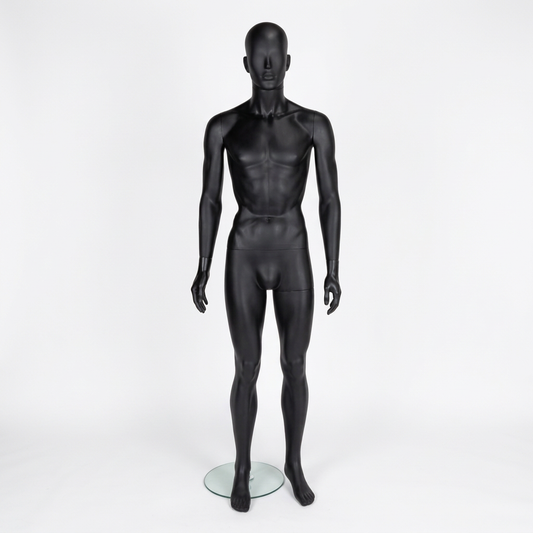 Candor male matt-black front cut-out