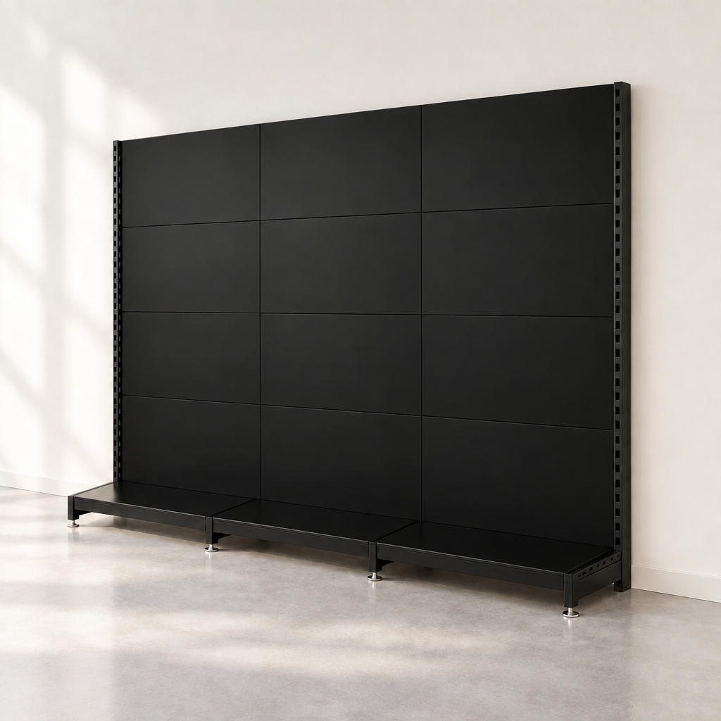 Corrected seamless black wall run