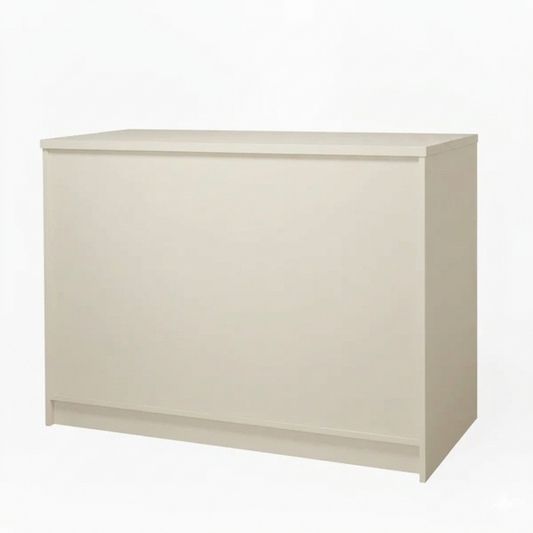 Aura Cream Shop Counter with Storage